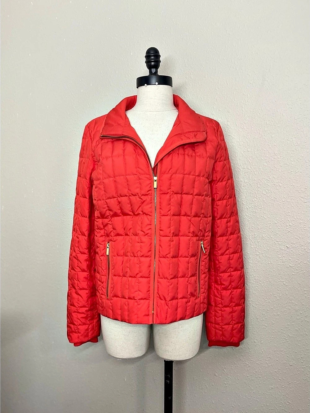 J.Crew Signature Puffer Jacket with PrimaLoft Red Medium